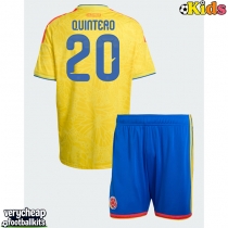 Colombia Juan Fernando Quintero #20 Replica Home Minikit World Cup 2026 Short Sleeve (+ pants)